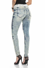 WD410 Women's slim-fit jeans in a modern look with a skinny fit