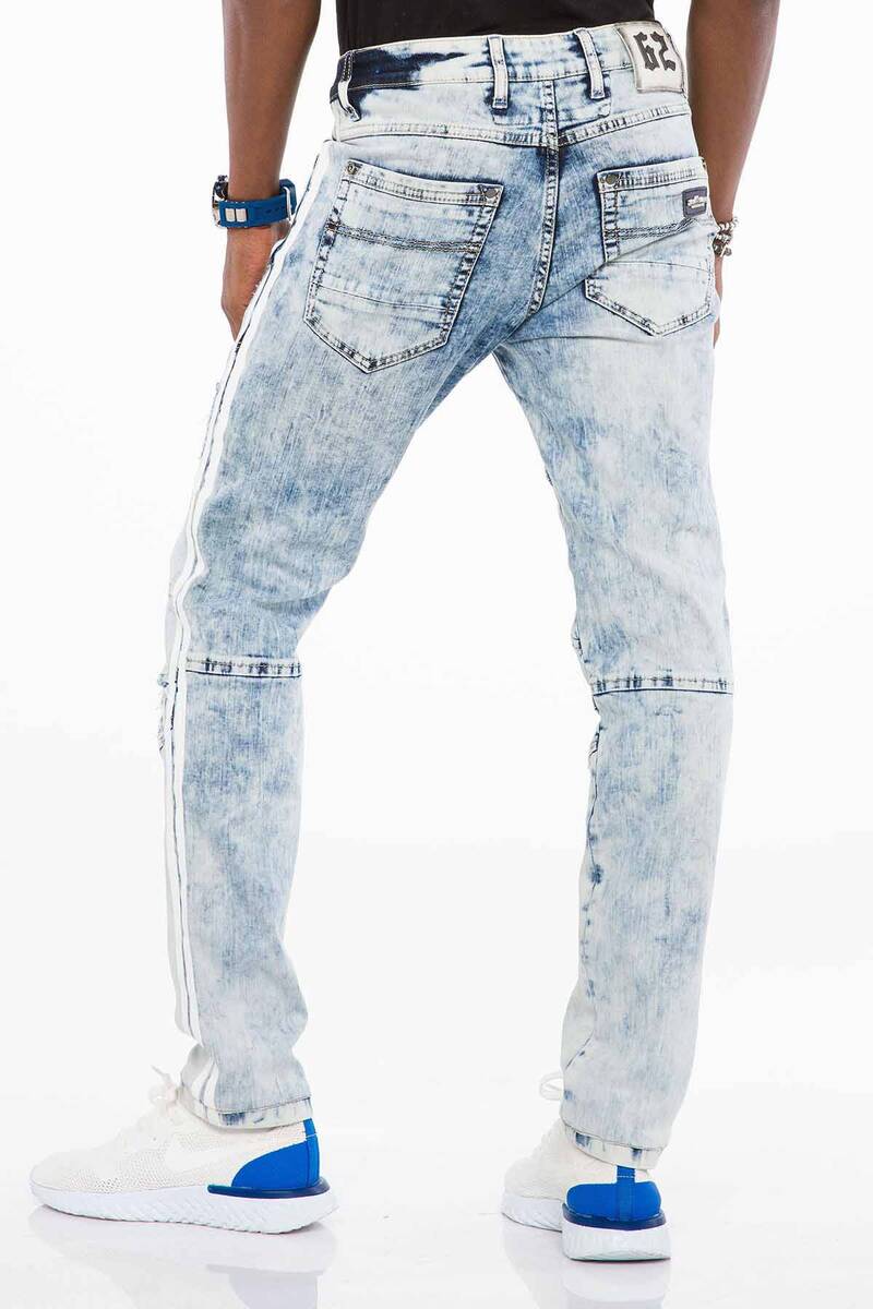 CD477 men's comfortable jeans in a used look, slim fit