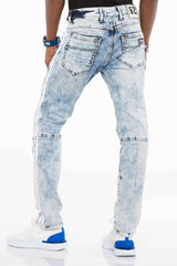 CD477 men's comfortable jeans in a used look, slim fit