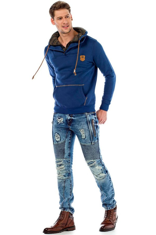CD464 Men's comfortable jeans in a stylish destroyed look
