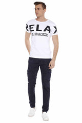 CD454 Men's Slim-Fit Jeans with Side Pockets