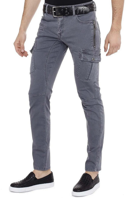 CD454 Men's Slim-Fit Jeans with Side Pockets