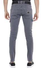 CD454 Men's Slim-Fit Jeans with Side Pockets