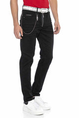 CD675 men's straight fit jeans with a stylish look