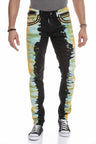 CD664 Men's slim-fit jeans in an extravagant look