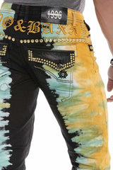 CD664 Men's slim-fit jeans in an extravagant look