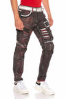 CD636 Men's comfortable jeans in an extravagant look