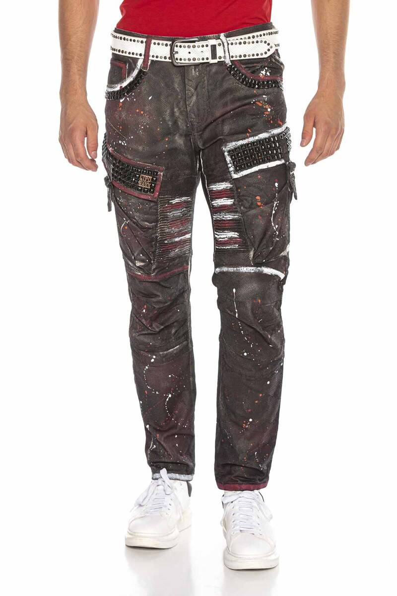 CD636 Men's comfortable jeans in an extravagant look