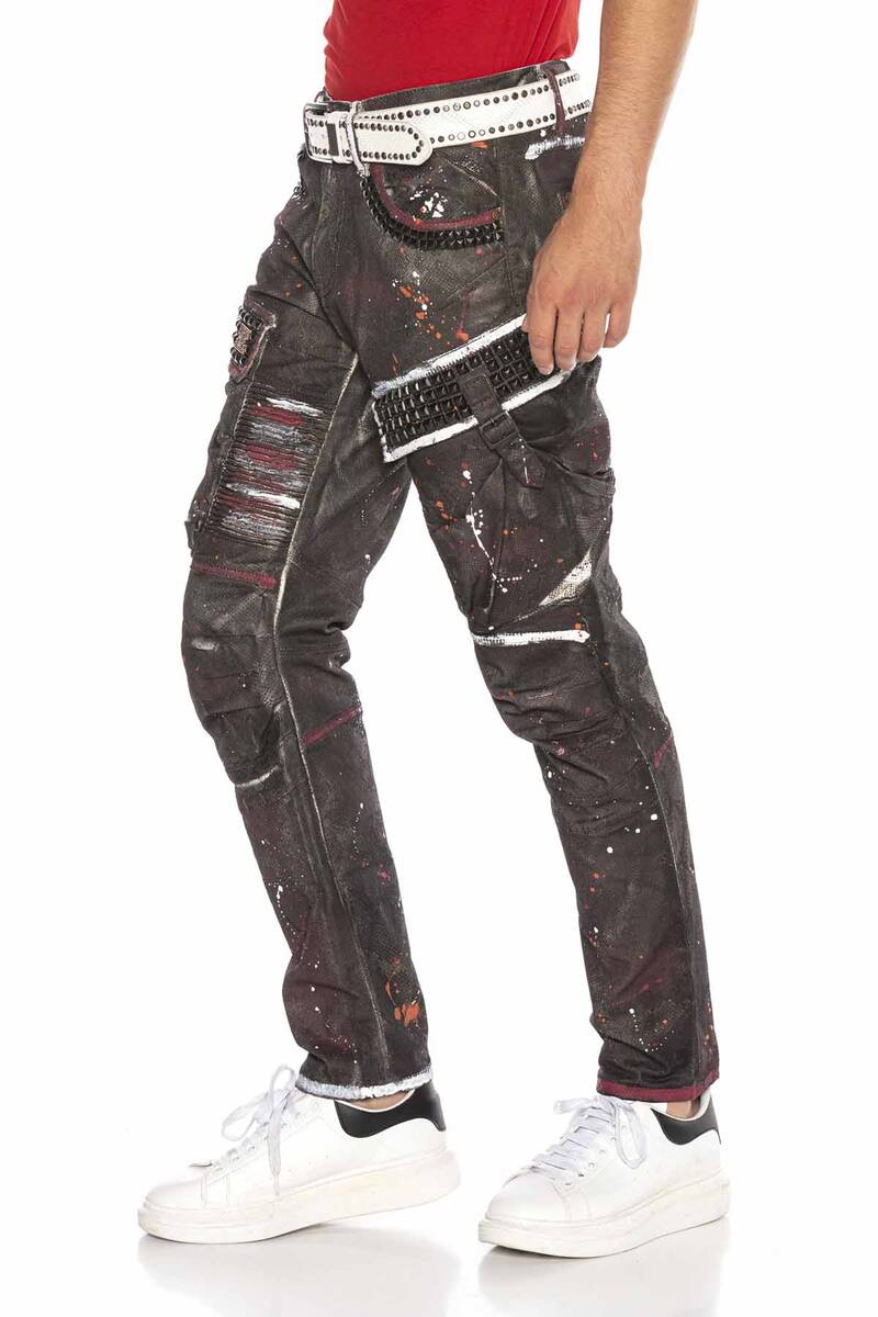 CD636 Men's comfortable jeans in an extravagant look