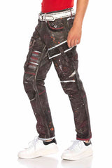 CD636 Men's comfortable jeans in an extravagant look