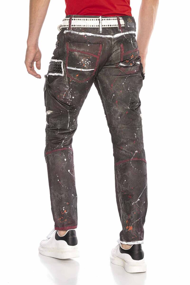 CD636 Men's comfortable jeans in an extravagant look