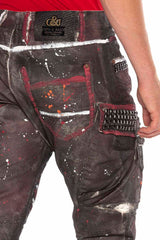 CD636 Men's comfortable jeans in an extravagant look