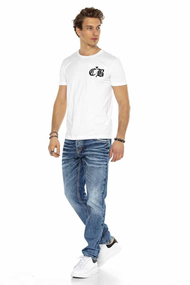 CD622 Men's Straight Fit Jeans with Cool Wash