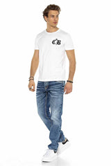 CD622 Men's Straight Fit Jeans with Cool Wash