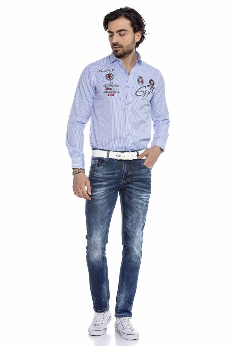 CD603 Men's jeans in a fashionable straight-fit cut