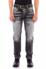 CD545 Men's Jeans with Ripped Pocket Details