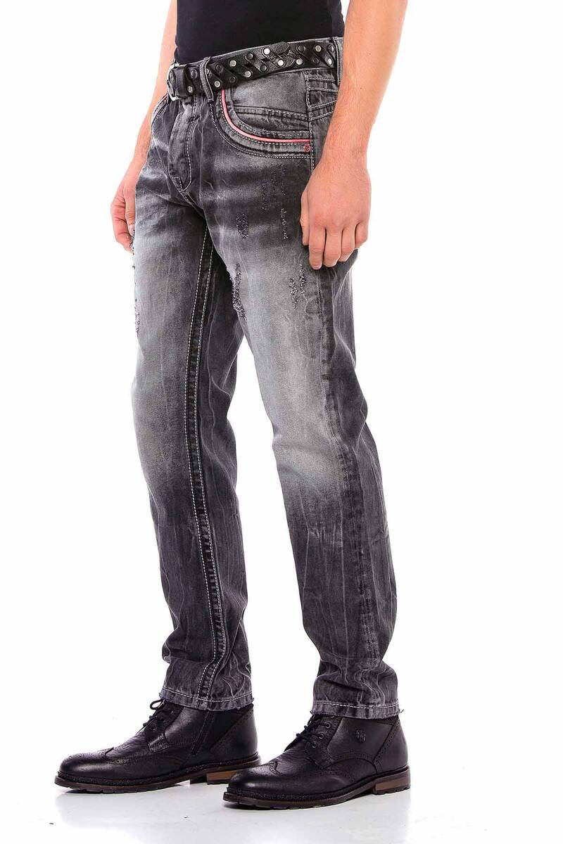 CD545 Men's Jeans with Ripped Pocket Details