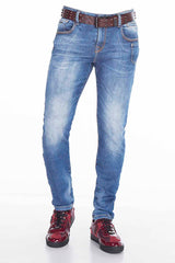 CD376 Men's comfortable jeans in classic 5-pocket style