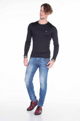 CD376 Men's comfortable jeans in classic 5-pocket style