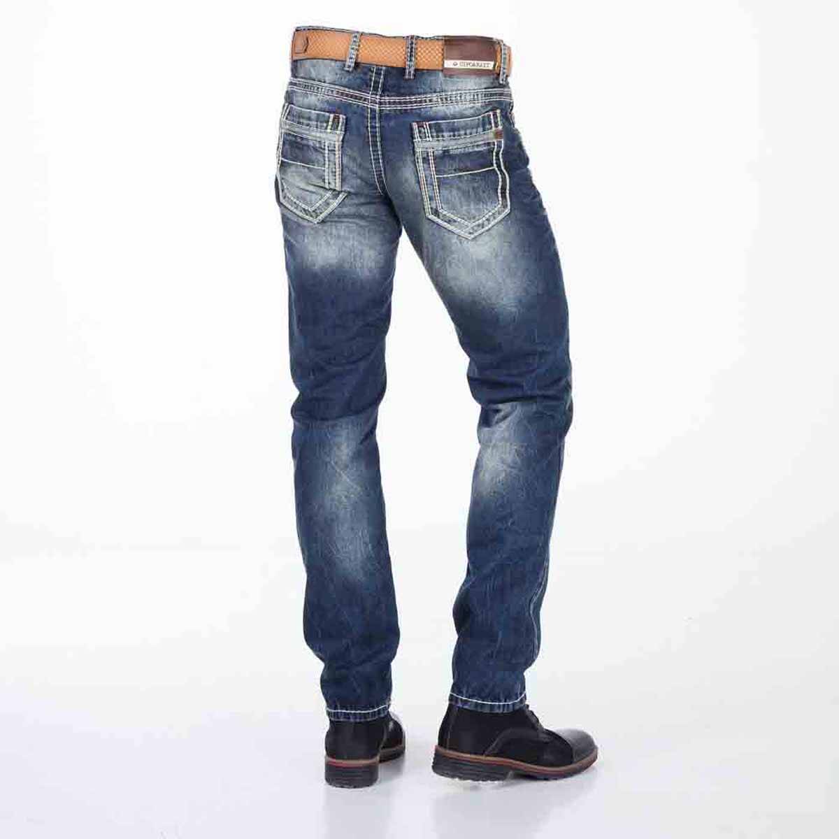 CD329 Men's comfortable jeans with a great wash