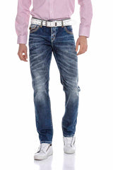CD305 Men's comfortable jeans in a fashionable look, straight fit