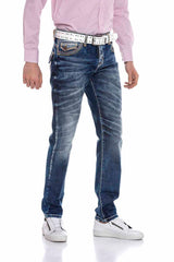 CD305 Men's comfortable jeans in a fashionable look, straight fit