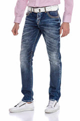 CD305 Men's comfortable jeans in a fashionable look, straight fit