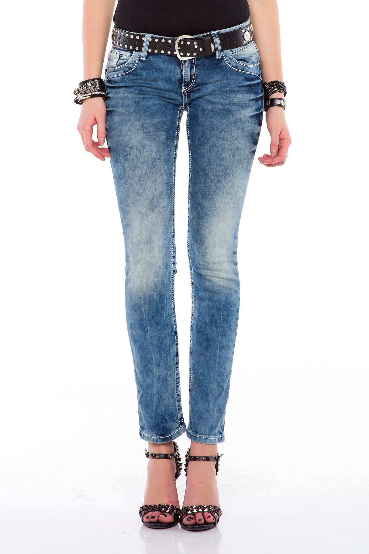 WD363 Women's Jeans – Slim Fit with trendy wash