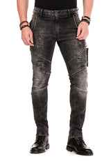 CD452 Men's Slim Fit Jeans – Cipo & Baxx in Black