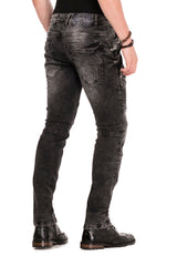 CD452 Men's Slim Fit Jeans – Cipo & Baxx in Black