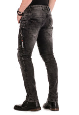 CD452 Men's Slim Fit Jeans – Cipo & Baxx in Black