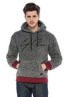 CL378 Men's hooded sweatshirt in a cozy plush look