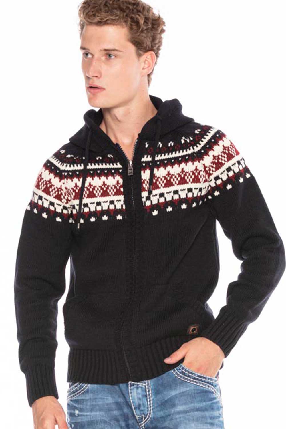 CP235 MEN'S HOODIE CARDIGAN