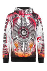 CL470 Men's hooded sweatshirt with cool all-over print