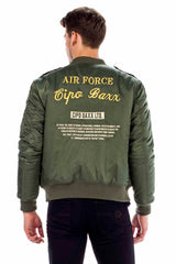 CM133 Men's Transitional Bomber Jacket – Lightweight & Striking | With Patch Details & Sporty Cut