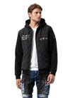 CJ303 Men's jacket with padded diamond pattern and sweat details