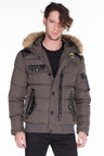 CM120 Men's Winter Jacket – with detachable hood & sporty look