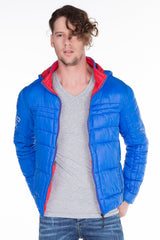 CM127 Men's Winter Jacket – Quilted Design & Detachable Hood