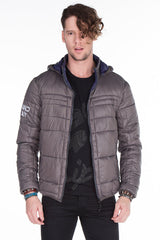 CM127 Men's Winter Jacket – Quilted Design & Detachable Hood