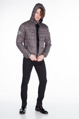 CM127 Men's Winter Jacket – Quilted Design & Detachable Hood