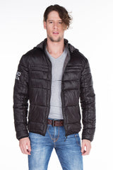 CM127 Men's Winter Jacket – Quilted Design & Detachable Hood