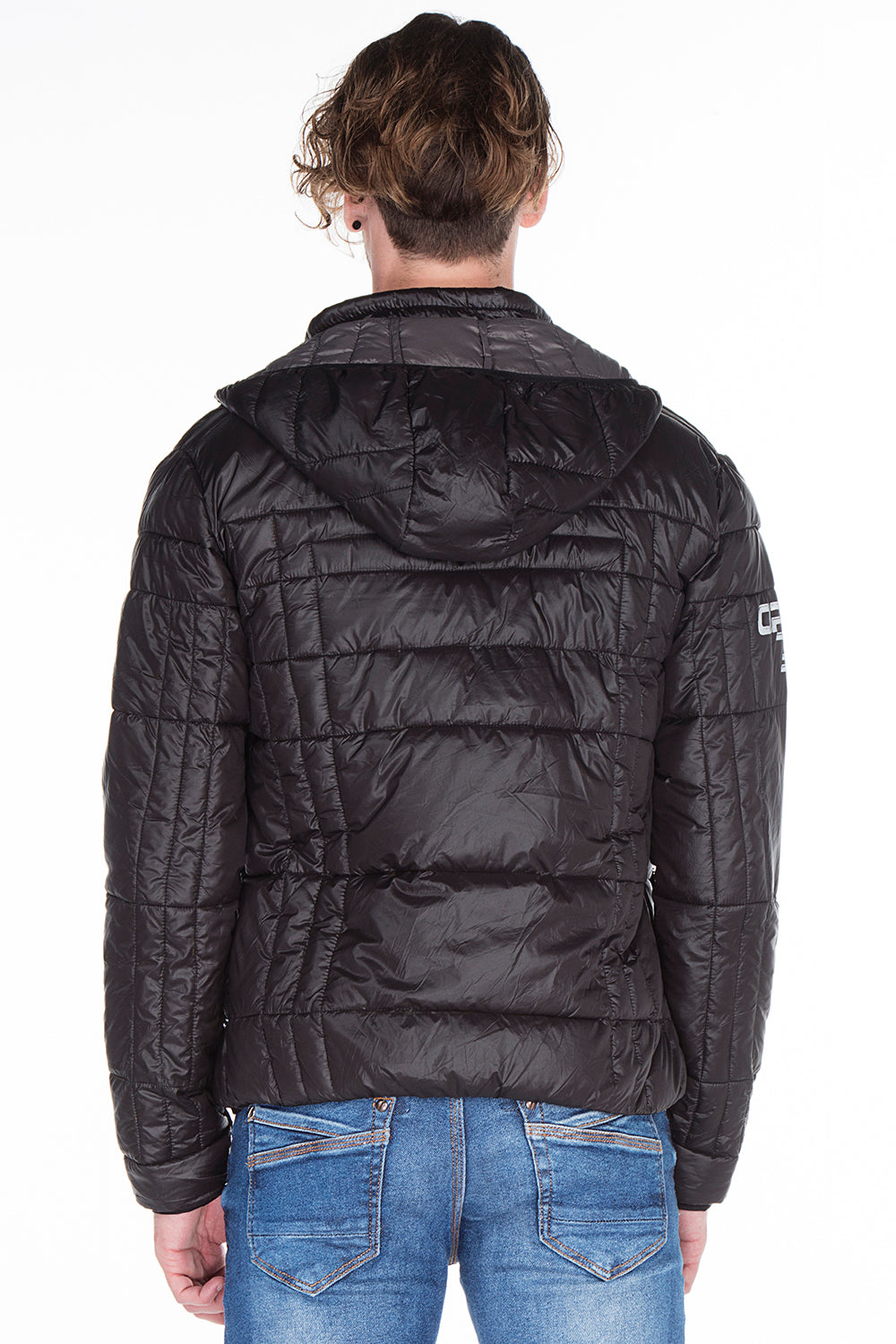 CM127 Men's Winter Jacket – Quilted Design & Detachable Hood