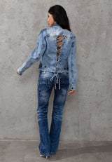 WD530 women's jeans with a cool double waistband