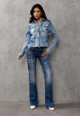 WD530 women's jeans with a cool double waistband
