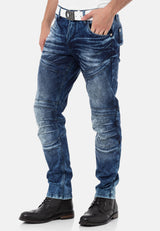 CD876 Men's Jeans - Stylish Straight Fit with Comfort
