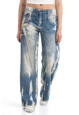 WD540 Women's Baggy Jeans – Stylish, Wide & with an Exceptional Wash