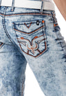 CD892 Men's Jeans - Light Blue, Straight Fit