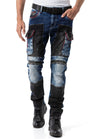 CD891 Men's jeans with a unique two-tone design