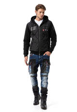 CD891 Men's jeans with a unique two-tone design