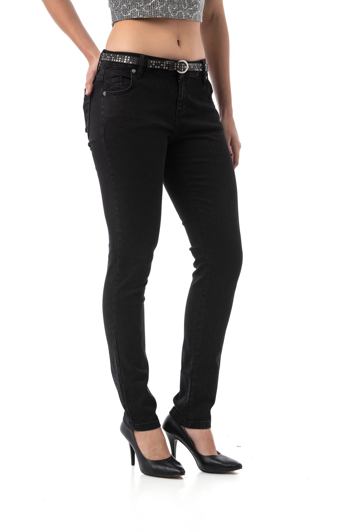WD542 – Women's Jeans in Black